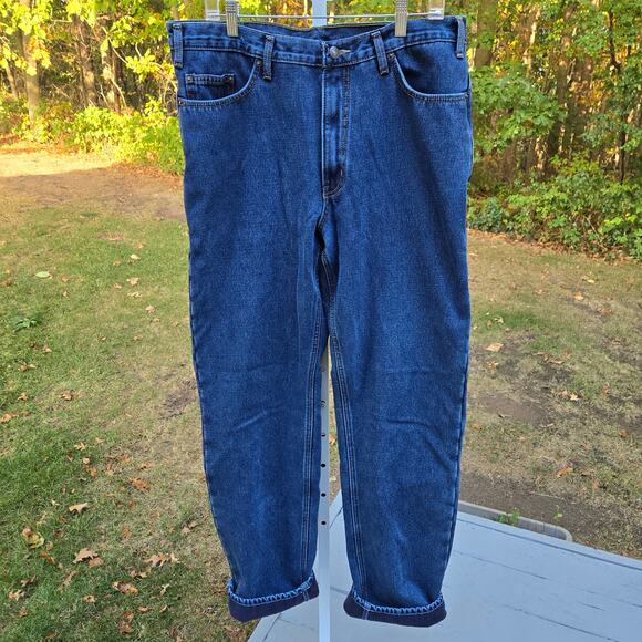 Rugged Wear Men's Fleece Lined Jeans Winter Outdoor Gorpcore Workwear size 36x36 - Picture 13 of 13